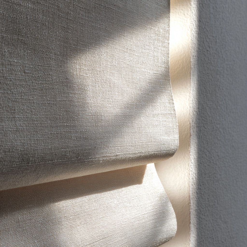 Motorized linen shade
